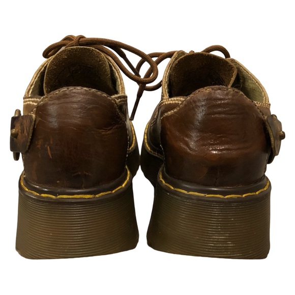 YK2 Doc Martens | Brown Platform Sigma Shoes (Women’s Size 6) - Picture 9 of 13